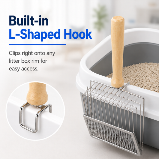 Premium Stainless Steel Litter Scooper