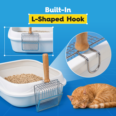 Premium Stainless Steel Litter Scooper