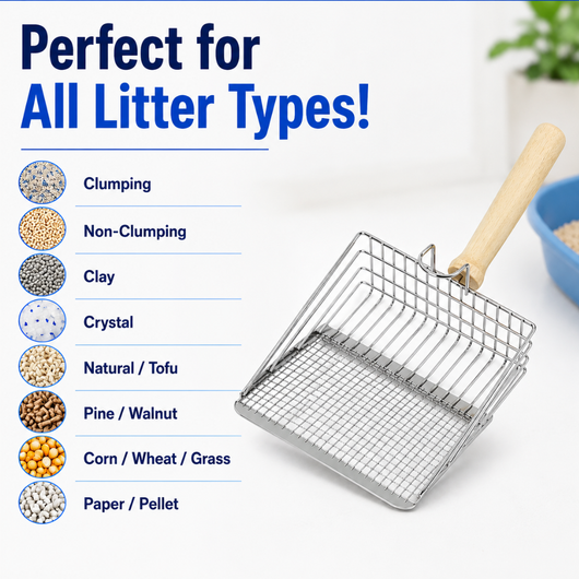 Premium Stainless Steel Litter Scooper